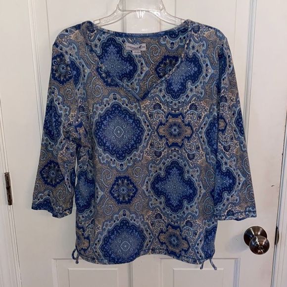 Caribbean Joe Tops - Caribbean Joe paisley top size XL